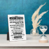 Plaque Photo I. A. Lucky Brother Christmas (Côté)