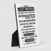 Plaque Photo I. A. Lucky Brother Christmas (Côté)