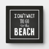 Plaque Photo I Can'T Wait (Devant)