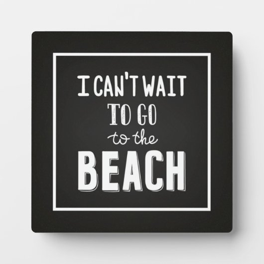 Plaque Photo I Can'T Wait (Devant)