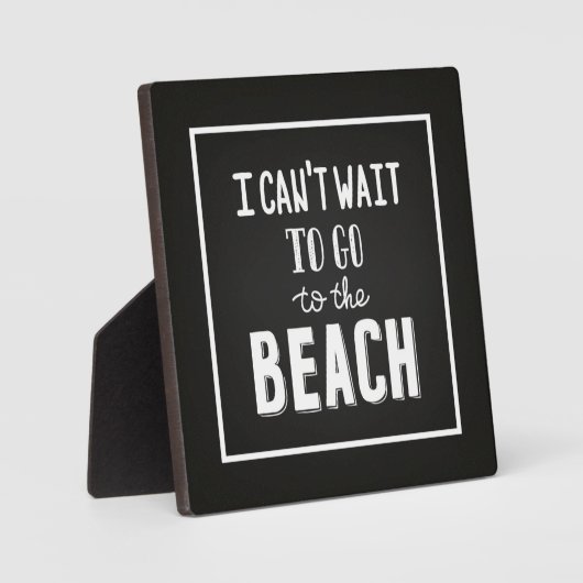 Plaque Photo I Can'T Wait (Recto)