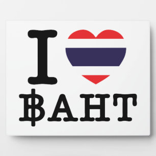 Plaque Photo I Heart (Amour) Baht
