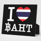 Plaque Photo I Heart (Amour) Baht (Côté)