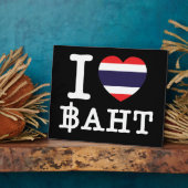 Plaque Photo I Heart (Amour) Baht (Côté)