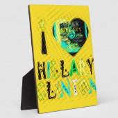 Plaque Photo I Heart Hillary Clinton : Graffiti Expression Art (Côté)