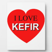 Plaque Photo I Love Kefir (Devant)