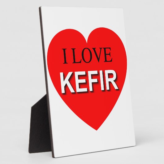 Plaque Photo I Love Kefir (Côté)