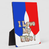 Plaque Photo "I Love My Wife" Imprimer (Côté)