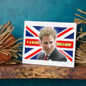 Plaque Photo I Love William (Côté)