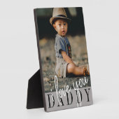 Plaque Photo I Love You Daddy Custom Photo (Côté)