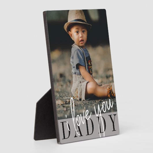 Plaque Photo I Love You Daddy Custom Photo (Côté)