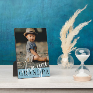 Plaque Photo I Love You Grandpa Custom Photo
