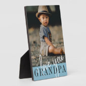 Plaque Photo I Love You Grandpa Custom Photo (Côté)