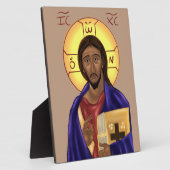 Plaque Photo Icon of Christ (Côté)