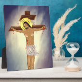 Plaque Photo Icon of Christ on the Cross (Côté)