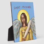 Plaque Photo Icon of Saint Michael (Côté)