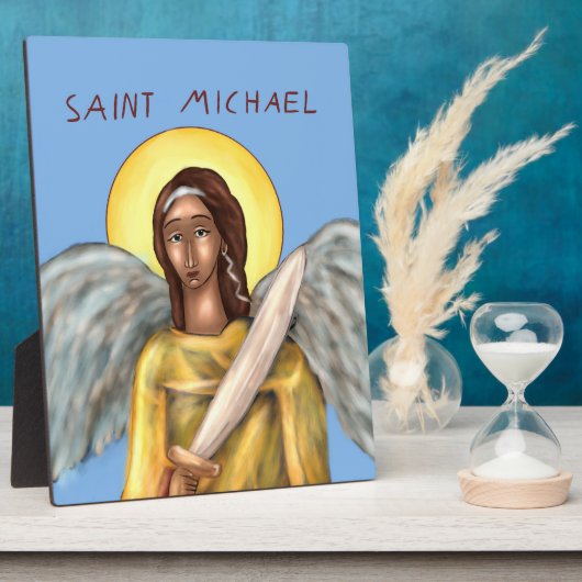 Plaque Photo Icon of Saint Michael (Côté)