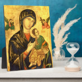 Plaque Photo Icône Madonna et Enfant Jésus (Côté)