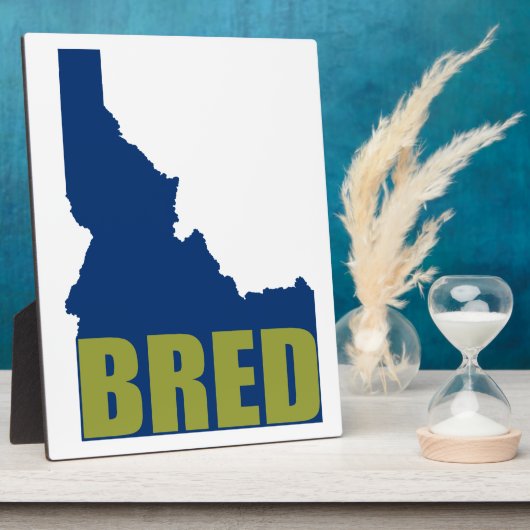 Plaque Photo Idaho Bred (Côté)