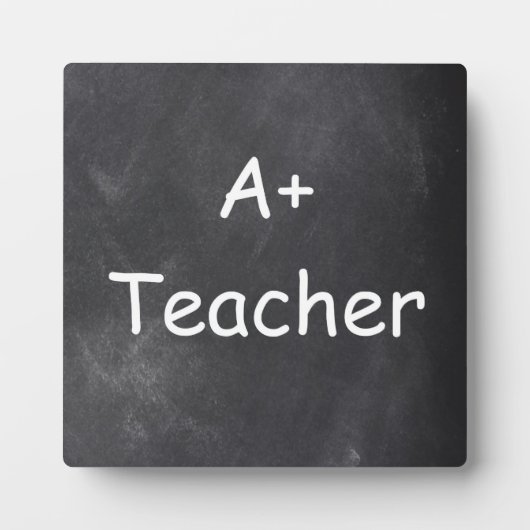 Plaque Photo Idée cadeau design tableau noir pour un professeur (Devant)