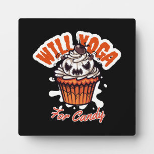 Plaque Photo Idée de Cupcake Halloween pour le Yoga des Mamans
