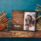 Plaque Photo If Love Could Have Kept You Here Dog/Cat Memorial (Côté)