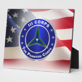 Plaque Photo IIIe Corps fantôme (Côté)