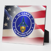 Plaque Photo IIIe Corps fantôme (Côté)