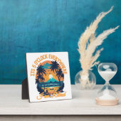 Plaque Photo Il est 5 heures partout où je suis retraité (Insitu)