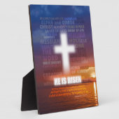 Plaque Photo Il est ressuscité - Pâques (Côté)