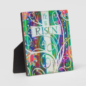 Plaque Photo Il est ressuscité Plutôt Cross Inspiriity Pâques (Recto)