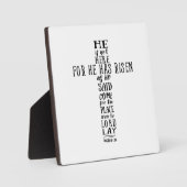 Plaque Photo Il n'est pas ici parce qu'il s'est ressuscité comm (Recto)