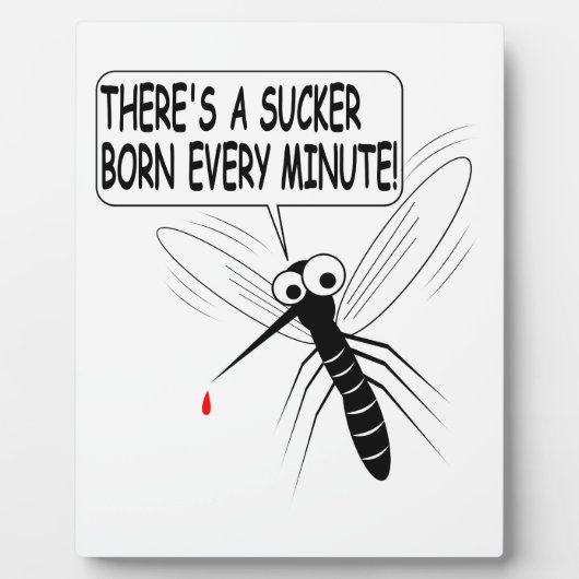 Plaque Photo Il y a un pompier né chaque minute (Devant)