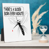 Plaque Photo Il y a un pompier né chaque minute (Côté)