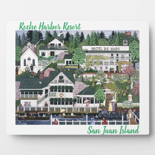 Plaque Photo Île San Juan ~ Port Roche (Devant)