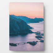 Plaque Photo Iles Lofoten Norvège (Devant)