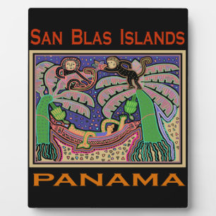 Plaque Photo Îles San Blas Panama Mola