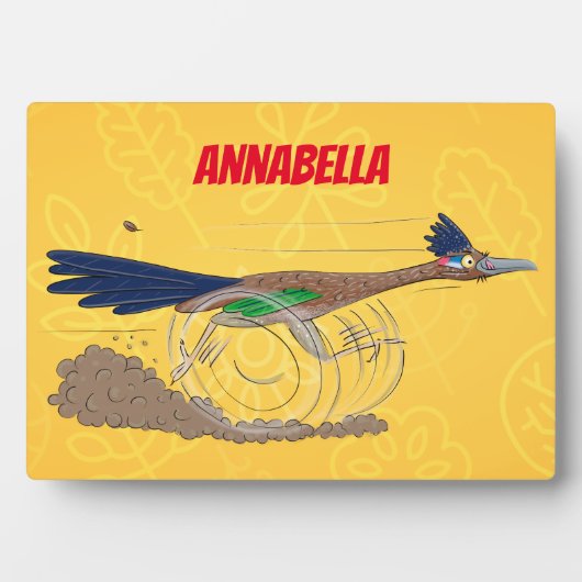 Plaque Photo Illustration amusante de la caricature d'oiseau du (Devant)