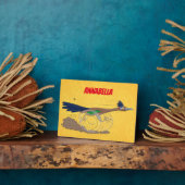 Plaque Photo Illustration amusante de la caricature d'oiseau du (Côté)