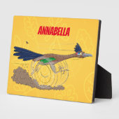 Plaque Photo Illustration amusante de la caricature d'oiseau du (Côté)