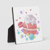 Plaque Photo Illustration Chat & Sweets (Recto)