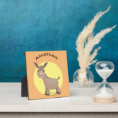 Plaque Photo Illustration d'âne miniature joyeux (Insitu)