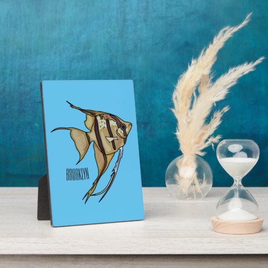 Plaque Photo Illustration d'angelfish (Côté)
