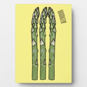 Plaque Photo Illustration d'Asparagus