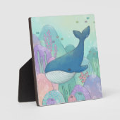 Plaque Photo Illustration de baleine (Recto)