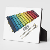 Plaque Photo Illustration de bande dessinée en Xylophone (Côté)