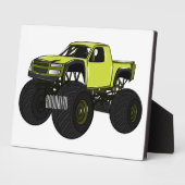 Plaque Photo Illustration de camion monstre (Côté)