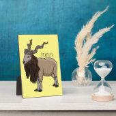 Plaque Photo Illustration de chèvre de Markhor (Côté)