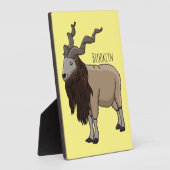Plaque Photo Illustration de chèvre de Markhor (Côté)