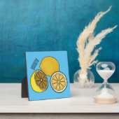 Plaque Photo Illustration de citron (Insitu)